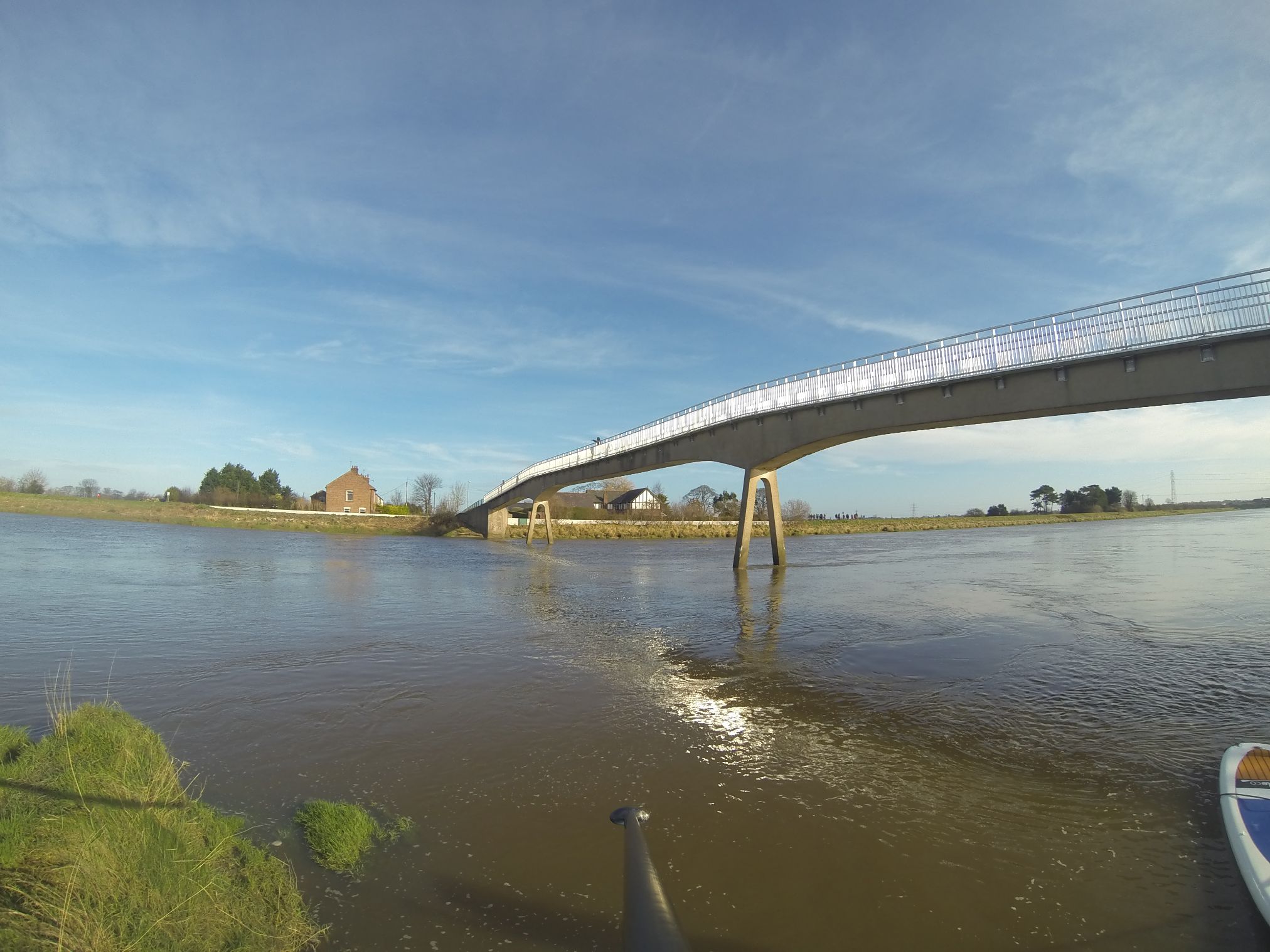 River Dee Tidal Bore Surf SUP SUP North UK SUP Wing And Foil